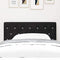 vidaXL Velvet Headboard Argyle with Headboard Black 100 cm Velvet