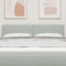 vidaXL Velvet Headboard Argyle with Headboard Light grey 140 cm Velvet