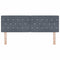 vidaXL Velvet Headboard Argyle with Headboard Dark Grey 140 cm Velvet