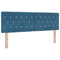 vidaXL Velvet Headboard Argyle with Headboard Dark blue 140 cm Velvet
