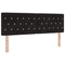 vidaXL Velvet Headboard Argyle with Headboard Black 160 cm Velvet