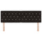 vidaXL Velvet Headboard Argyle with Headboard Black 160 cm Velvet