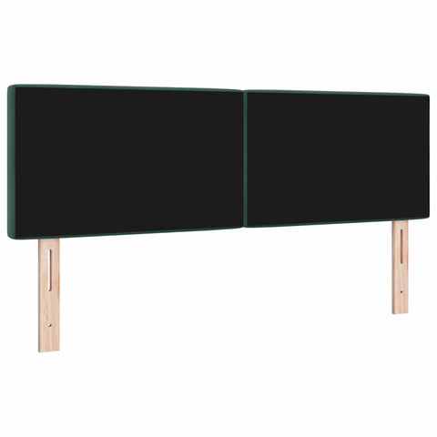vidaXL Velvet Headboard Argyle with Headboard Dark Green 160 cm Velvet