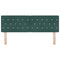vidaXL Velvet Headboard Argyle with Headboard Dark Green 160 cm Velvet