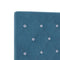 vidaXL Velvet Headboard Argyle with Headboard Dark blue 160 cm Velvet