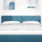 vidaXL Velvet Headboard Argyle with Headboard Dark blue 160 cm Velvet