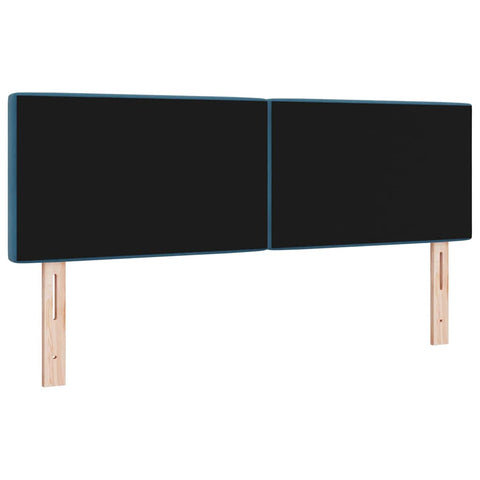 vidaXL Velvet Headboard Argyle with Headboard Dark blue 160 cm Velvet