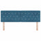 vidaXL Velvet Headboard Argyle with Headboard Dark blue 160 cm Velvet