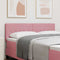 vidaXL Velvet Headboard Argyle with Headboard Pink 160 cm Velvet