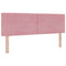 vidaXL Velvet Headboard Argyle with Headboard Pink 160 cm Velvet