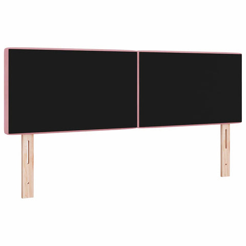 vidaXL Velvet Headboard Argyle with Headboard Pink 160 cm Velvet