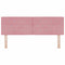 vidaXL Velvet Headboard Argyle with Headboard Pink 160 cm Velvet
