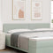 vidaXL Velvet Headboard Argyle with Headboard Light grey 200 cm Velvet