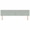 vidaXL Velvet Headboard Argyle with Headboard Light grey 200 cm Velvet