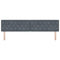 vidaXL Velvet Headboard Argyle with Headboard Dark Grey 200 cm Velvet