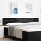 vidaXL Velvet Headboard Argyle with Headboard Black 200 cm Velvet