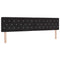 vidaXL Velvet Headboard Argyle with Headboard Black 200 cm Velvet