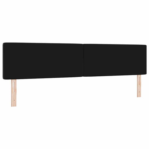 vidaXL Velvet Headboard Argyle with Headboard Black 200 cm Velvet
