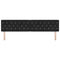 vidaXL Velvet Headboard Argyle with Headboard Black 200 cm Velvet
