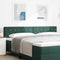 vidaXL Velvet Headboard Argyle with Headboard Dark green 200 cm Velvet