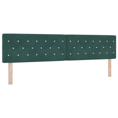 vidaXL Velvet Headboard Argyle with Headboard Dark green 200 cm Velvet
