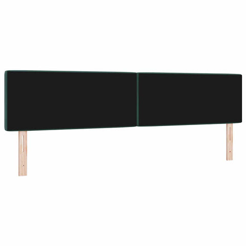 vidaXL Velvet Headboard Argyle with Headboard Dark green 200 cm Velvet