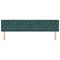 vidaXL Velvet Headboard Argyle with Headboard Dark green 200 cm Velvet
