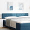 vidaXL Velvet Headboard Argyle with Headboard Dark blue 200 cm Velvet