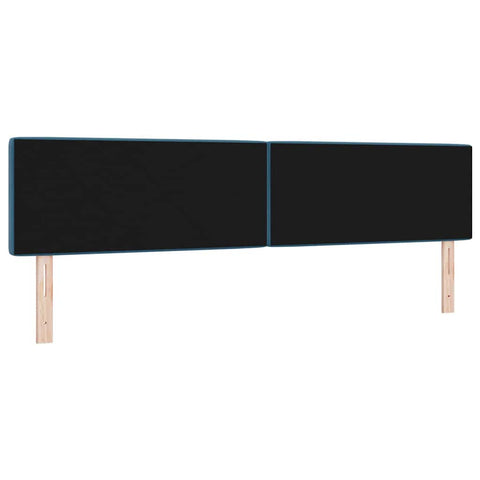 vidaXL Velvet Headboard Argyle with Headboard Dark blue 200 cm Velvet