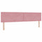 vidaXL Velvet Headboard Argyle with Headboard Pink 200 cm Velvet