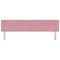 vidaXL Velvet Headboard Argyle with Headboard Pink 200 cm Velvet