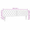 vidaXL Velvet Headboard Argyle with Headboard Pink 200 cm Velvet