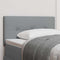vidaXL Headboard Height Adjustable Manual Light grey 80 cm Fabric