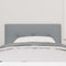 vidaXL Headboard Height Adjustable Manual Light grey 80 cm Fabric
