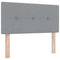 vidaXL Headboard Height Adjustable Manual Light grey 80 cm Fabric