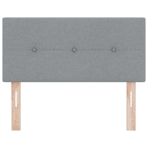 vidaXL Headboard Height Adjustable Manual Light grey 80 cm Fabric