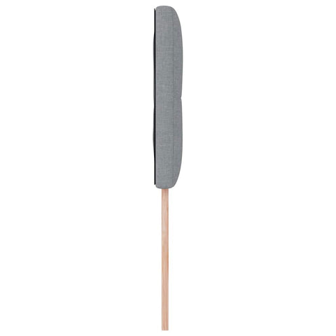 vidaXL Headboard Height Adjustable Manual Light grey 80 cm Fabric