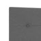 vidaXL Headboard Height Adjustable Manual Dark grey 80 cm Fabric