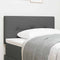 vidaXL Headboard Height Adjustable Manual Dark grey 80 cm Fabric