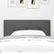 vidaXL Headboard Height Adjustable Manual Dark grey 80 cm Fabric