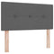 vidaXL Headboard Height Adjustable Manual Dark grey 80 cm Fabric