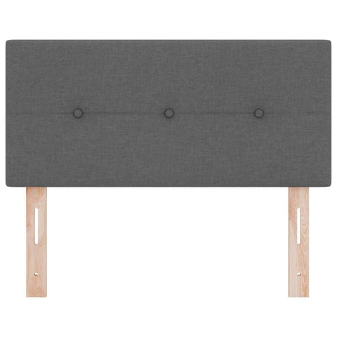vidaXL Headboard Height Adjustable Manual Dark grey 80 cm Fabric