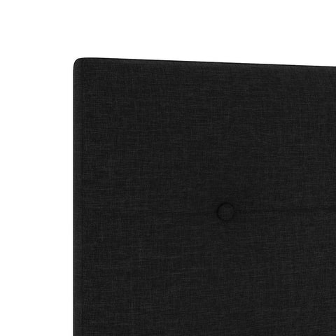 vidaXL Headboard Height Adjustable with Headboard Black 80 cm Fabric