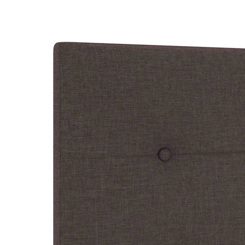 vidaXL Headboard Height Adjustable Manual Dark brown 80 cm Fabric