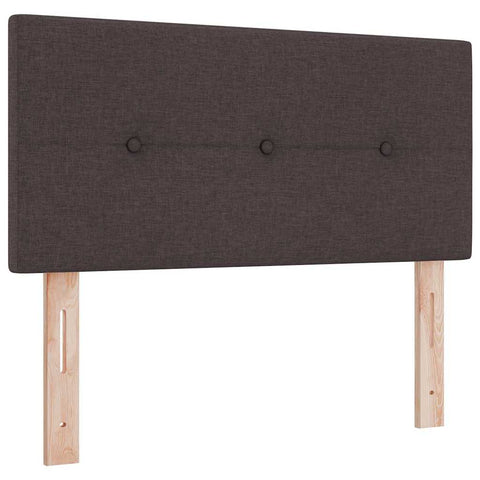 vidaXL Headboard Height Adjustable Manual Dark brown 80 cm Fabric