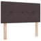 vidaXL Headboard Height Adjustable Manual Dark brown 80 cm Fabric