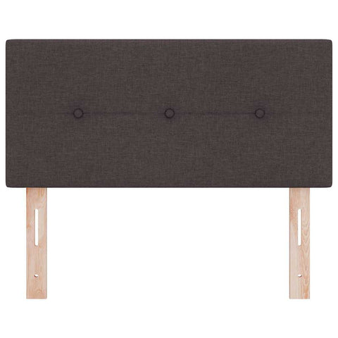 vidaXL Headboard Height Adjustable Manual Dark brown 80 cm Fabric