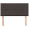 vidaXL Headboard Height Adjustable Manual Dark brown 80 cm Fabric