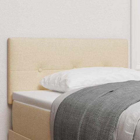 vidaXL Headboard Height Adjustable with Headboard Cream 80 cm Fabric