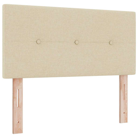 vidaXL Headboard Height Adjustable with Headboard Cream 80 cm Fabric